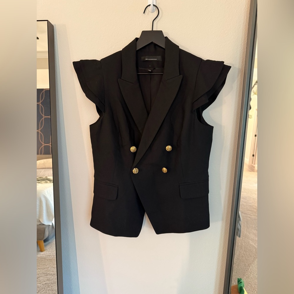 WHBM Black Vest